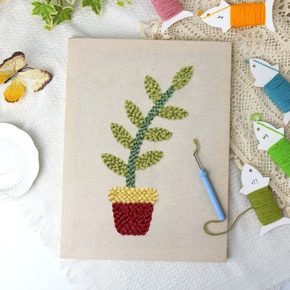 Figured'Art Vreugde in Pot punch needle pakket 30x40 cm