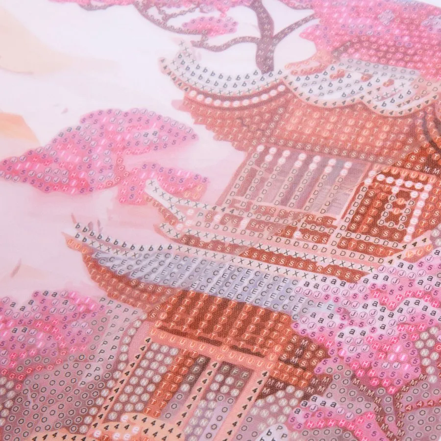 Craft Buddy Crystal Art Cherry Blossom diamond painting scroll 35x45 cm