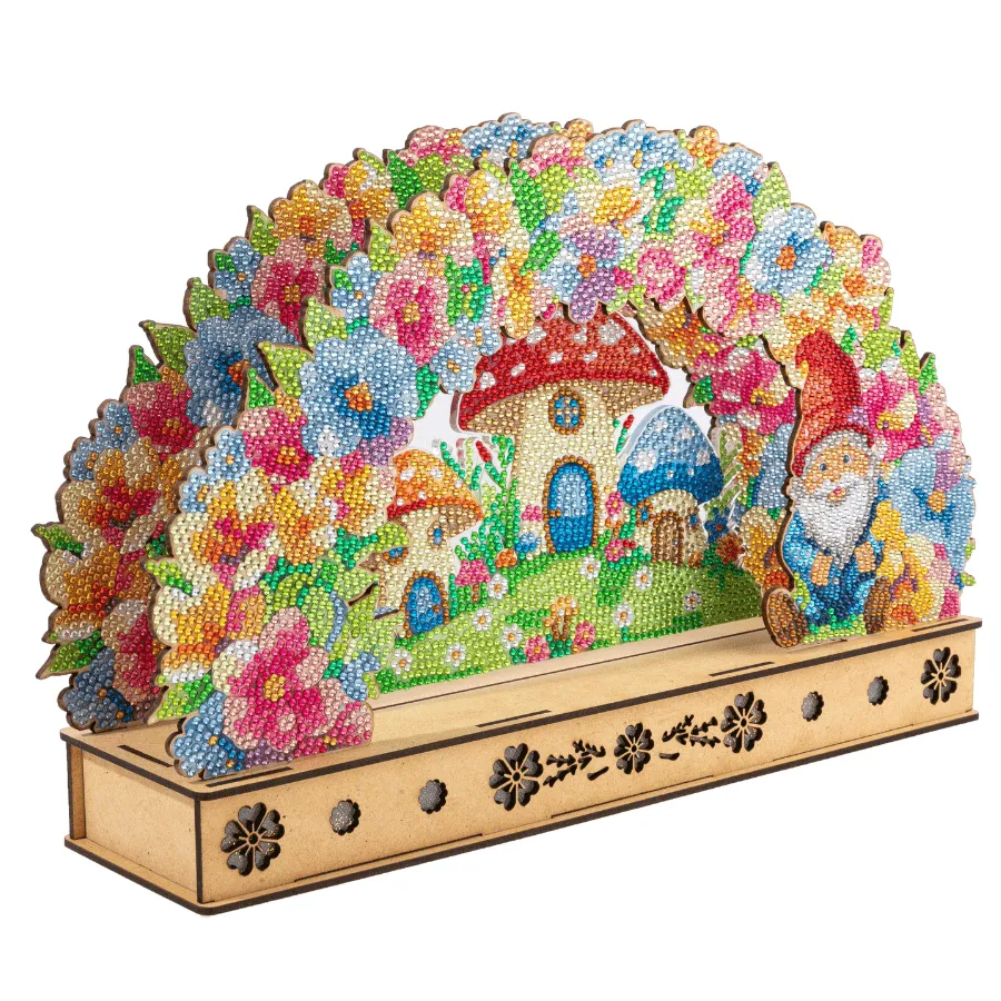 Craft Buddy Crystal Art Light Up Floral Burst 3D LED Scene