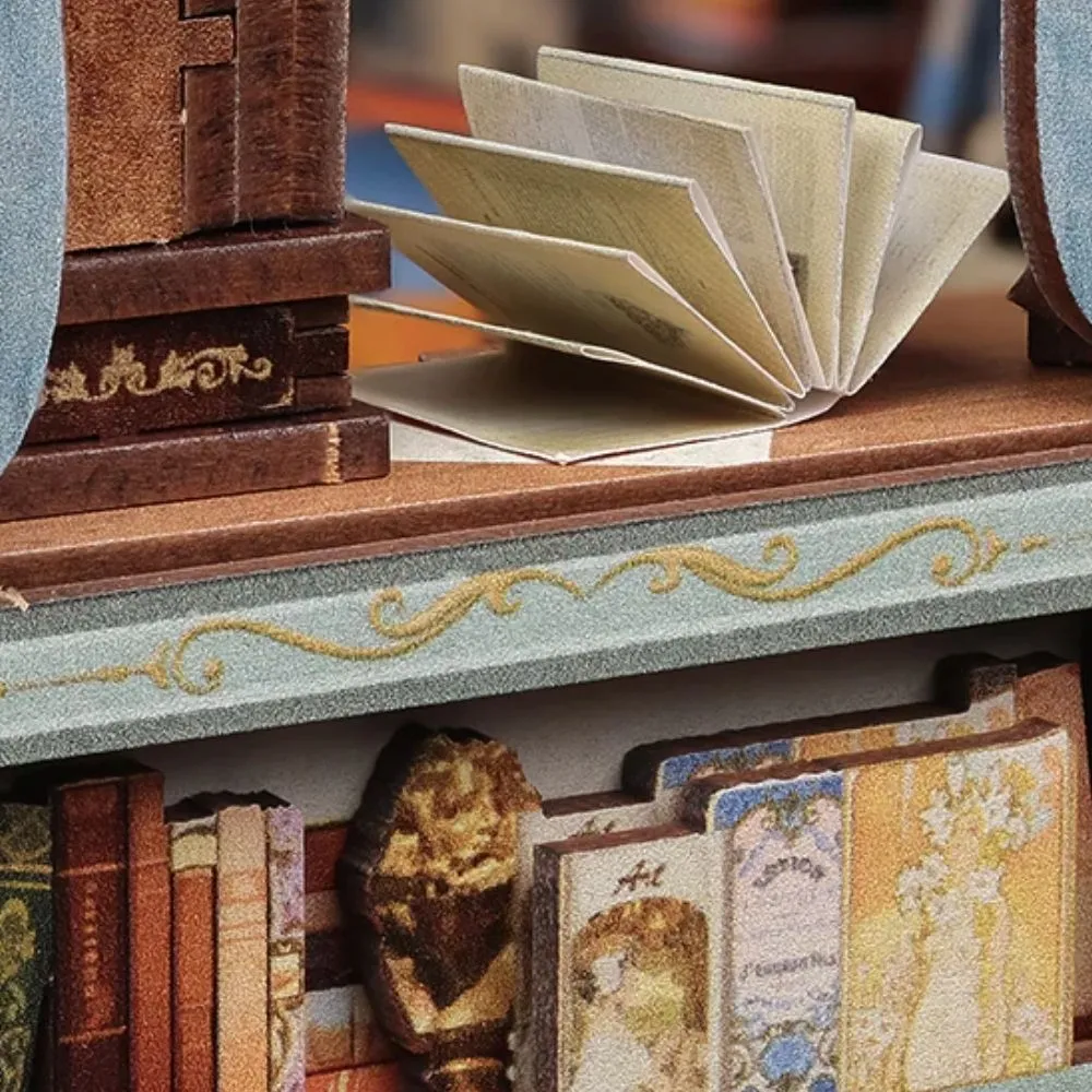 Figured'Art Muse Boekenwinkel book nook bouwpakket led