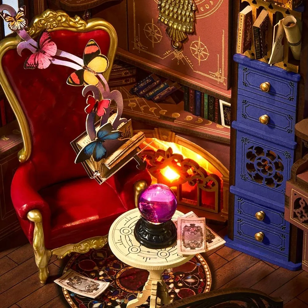 Figured'Art Book Nook Magische fantasiehoek bouwpakket 185-delig met led