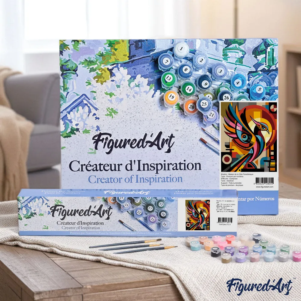 Figured'Art Gedurfd Abstract Feniks schilderen op nummers 40x50 cm