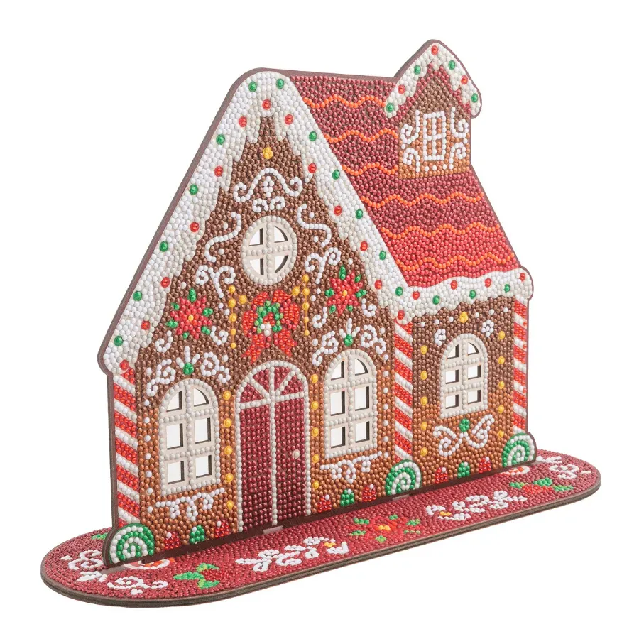 Craft Buddy Crystal Art Christmas House houten decoratie 33cm