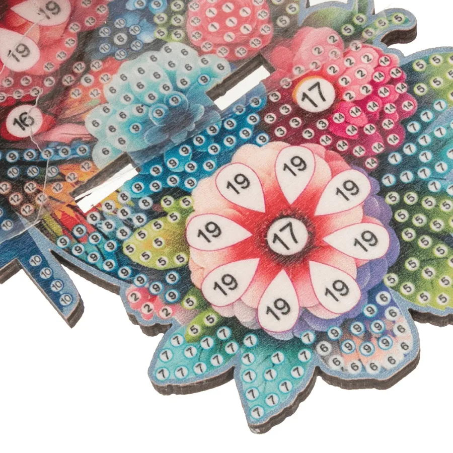Craft Buddy Crystal Art Butterfly hoekplank 19x17,5 cm 2 st