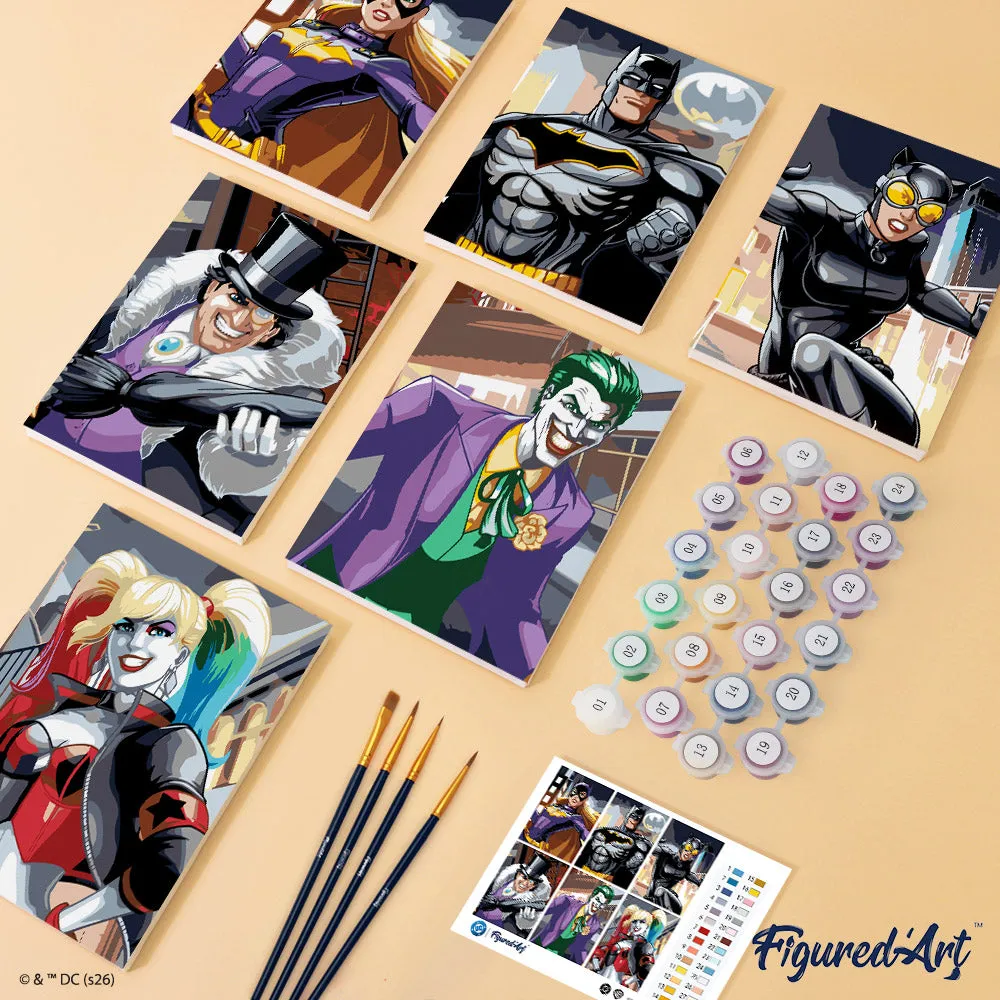 Figured'Art Batman mini schilderen op nummer 15x20 zonder lijst