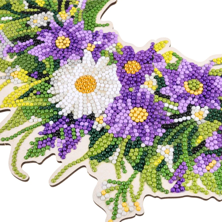 Craft Buddy Crystal Art Spring Pastel krans 35 cm
