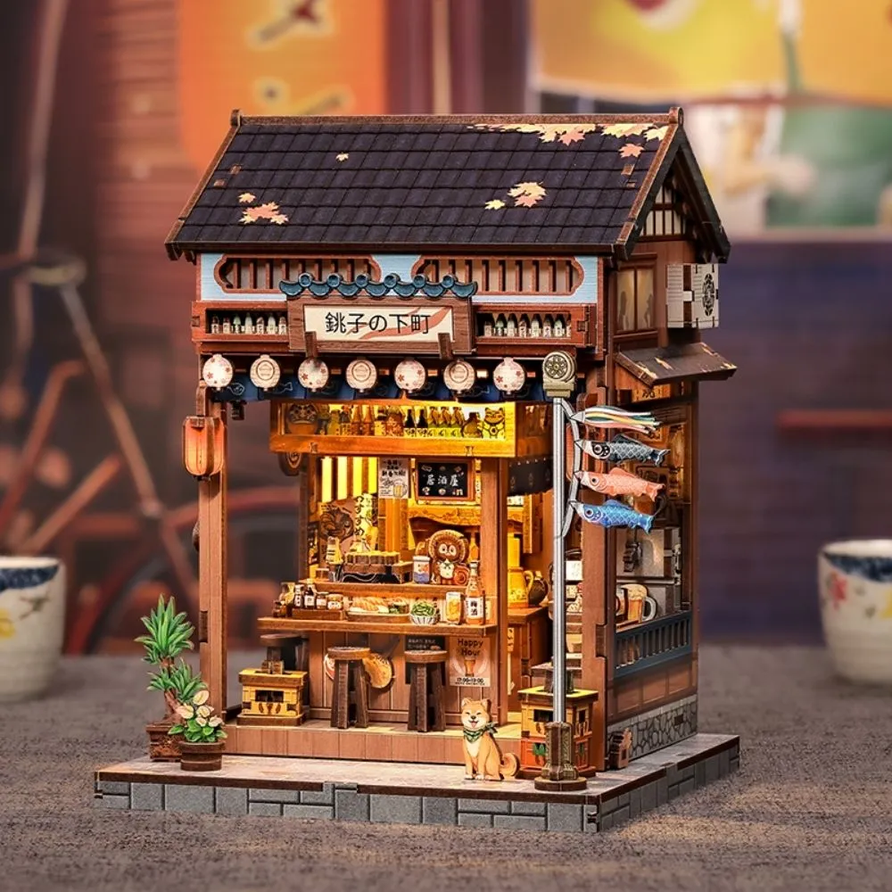 Figured'Art Oude Wijk van Choshi miniatuurhuisje 19x14cm LED