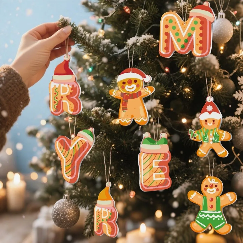Figured'Art Peperkoek Dromen schilderen op nummer 8 houten ornamenten