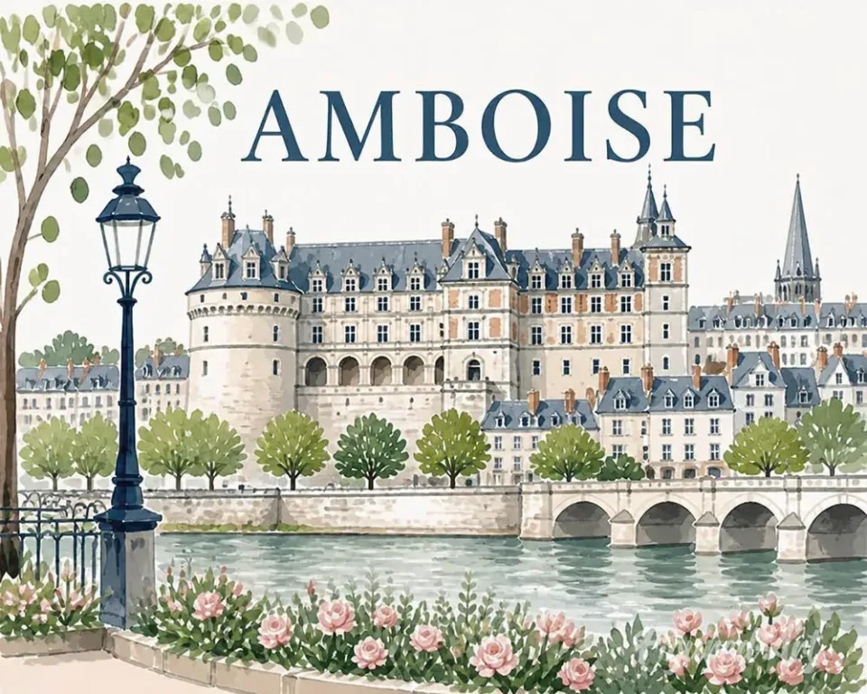 Figured'Art Amboise Kasteel schilderen op nummer 40x50cm gemiddeld