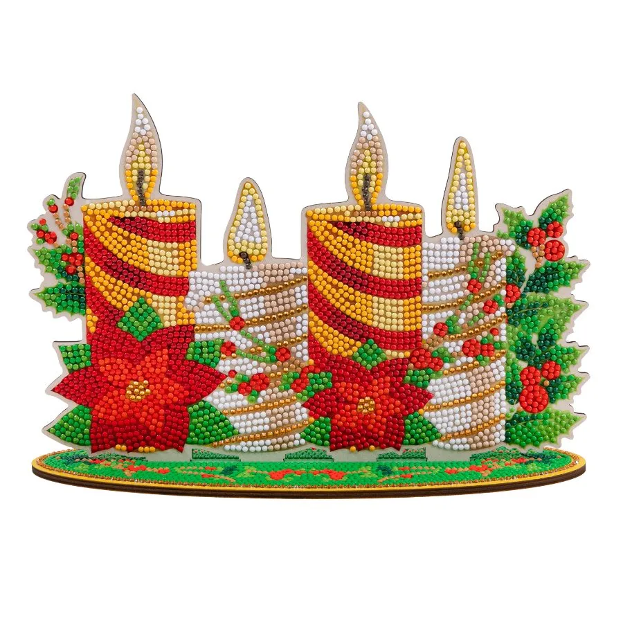 Craft Buddy Crystal Art Christmas Candles 3D scene