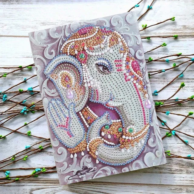Figured'Art Olifant God Ganesha diamond painting boekje A5 50 pagina's