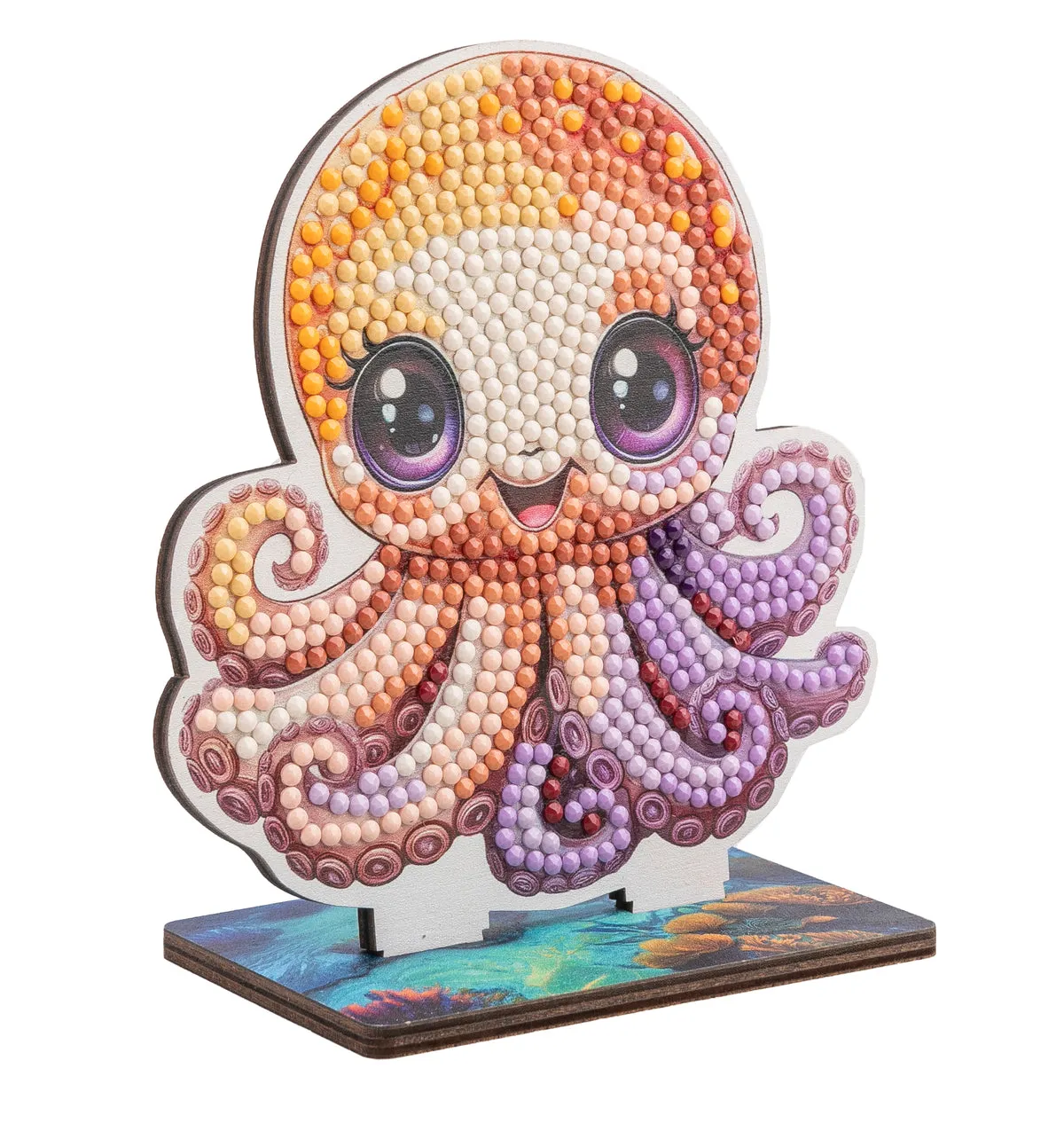 Craft Buddy Wildlife Buddies Octopus diamond painting 11cm