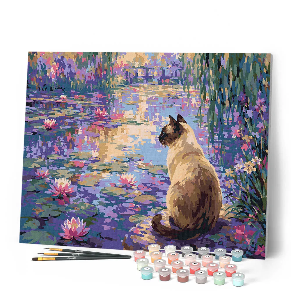 Figured'Art Waar Lelies Dromen schilderen op nummer 40x50 cm kat