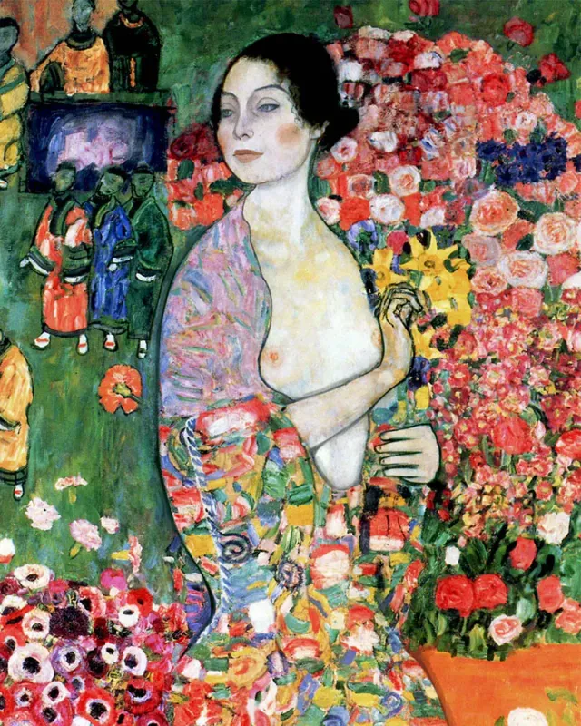 Figured'Art De Danseres Klimt schilderen op nummer 40x50cm portret