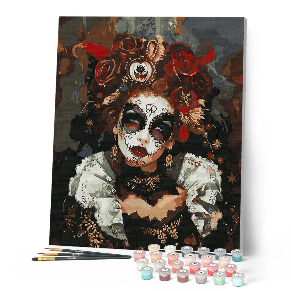 Figured'Art Halloweenkostuum schilderen op nummer 40x50 cm