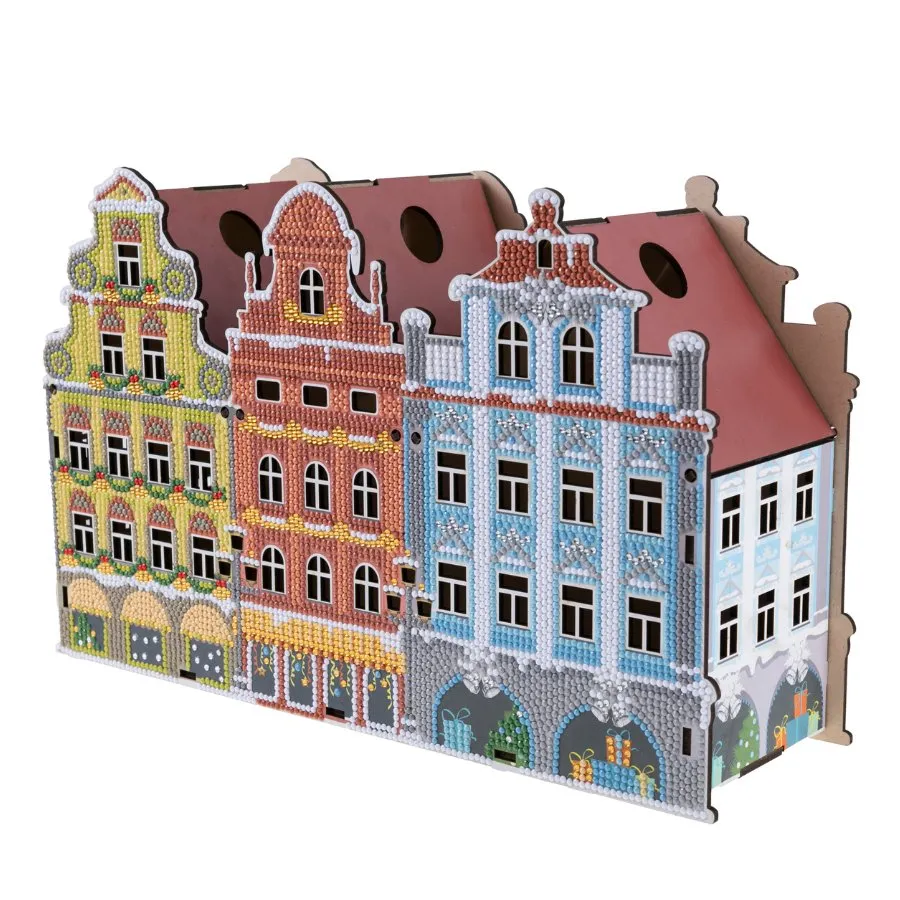 Craft Buddy Crystal Art Festive snoephouder knutselset 23x35cm