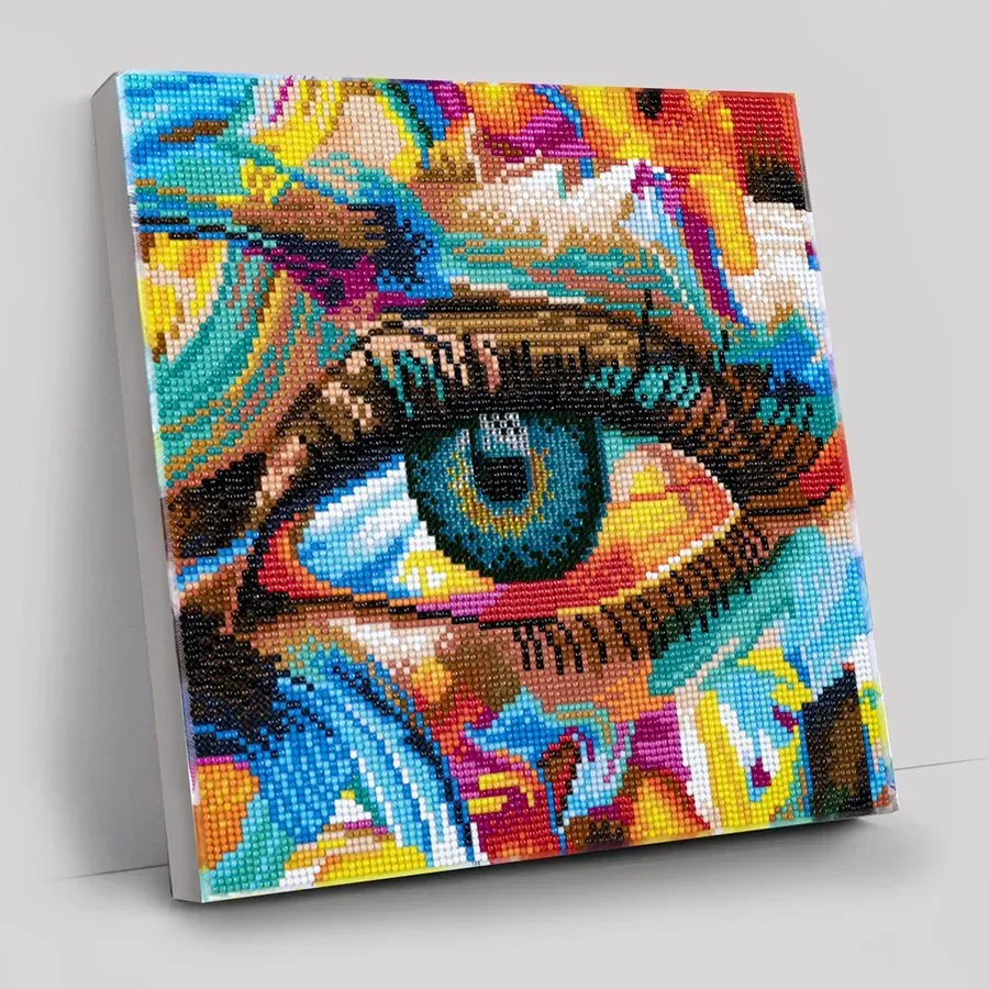 Craft Buddy Crystal Art Creative Eye diamond painting canvas 30x30