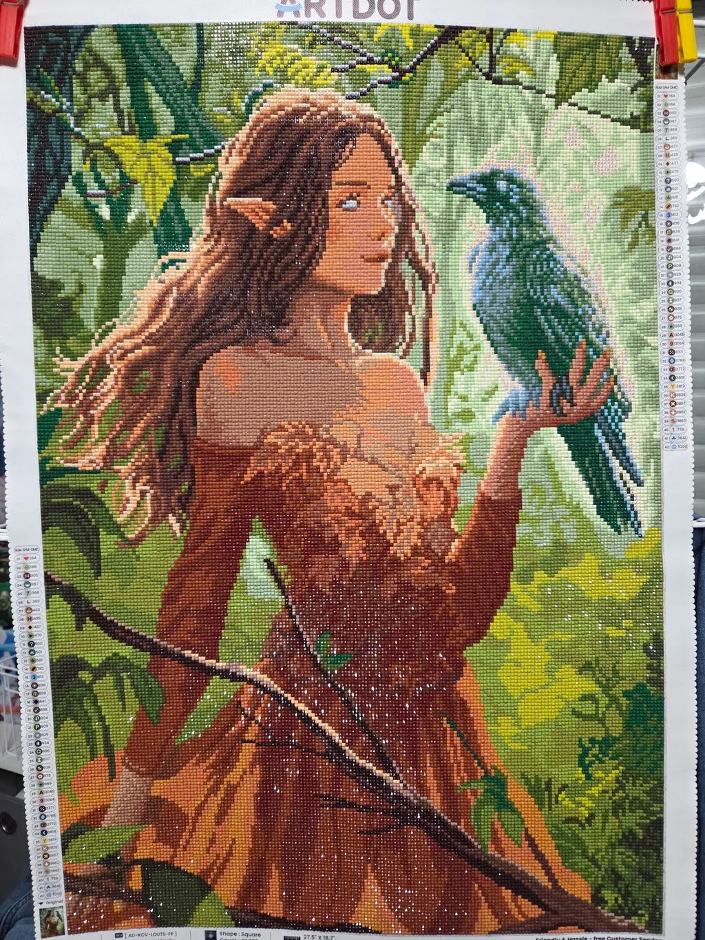 ARTDOT The Seer fantasy diamond painting vierkant 47x70cm