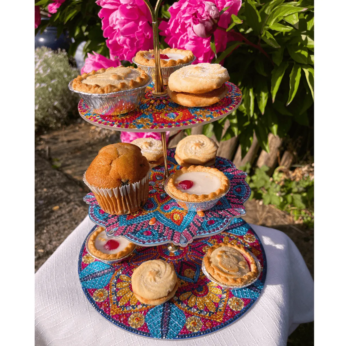 Craft Buddy Crystal Art Three Tier etagere taartstandaard 3-laags