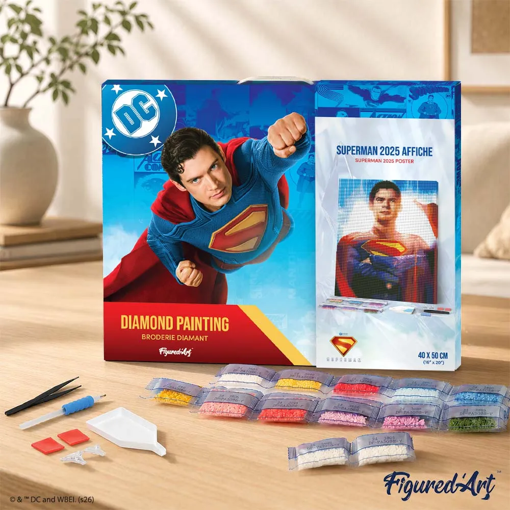 Figured'Art Superman 2025 diamond painting poster 40x50 cm