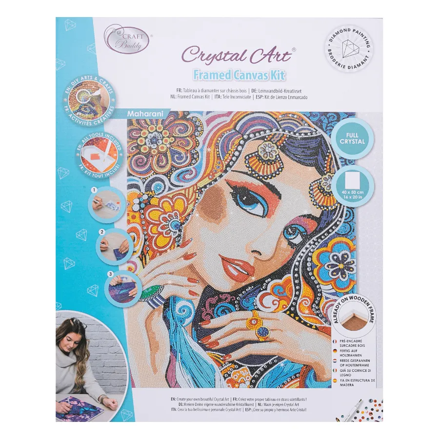 Craft Buddy Crystal Art Maharani canvas 40x50cm full crystal