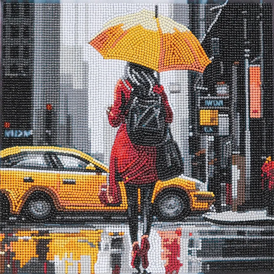 Craft Buddy Crystal Art City Reflections canvas 30x30 cm