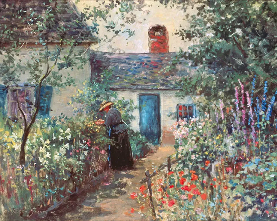 Figured'Art The Flower Garden diamond painting 40x50 cm impressionisme