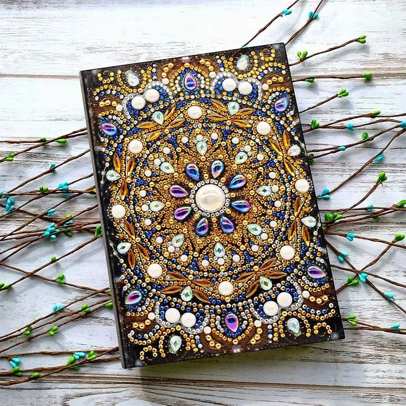Figured'Art Mandala diamond painting boek A5 50 pagina's strass