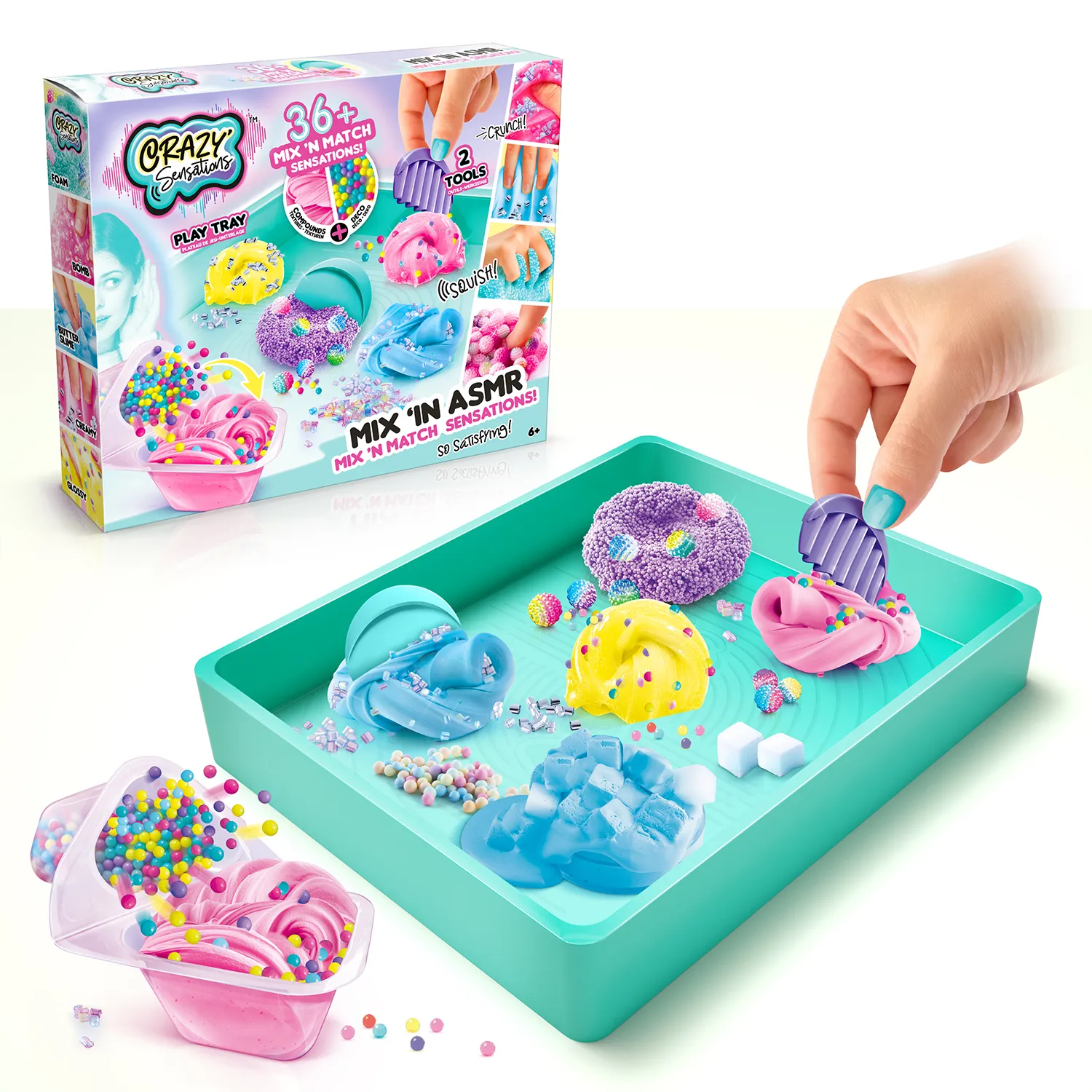 Canal Toys Crazy Sensation ASMR Mix’In slijmset met geluid