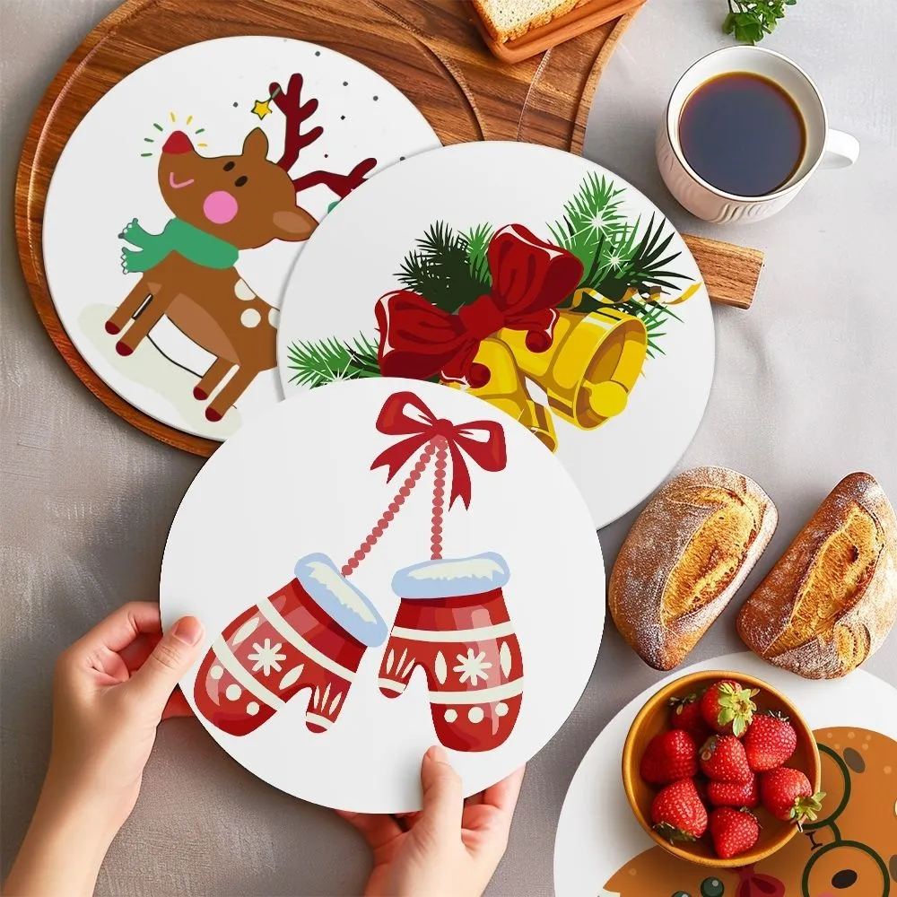 Figured'Art Gezellige Rendier Wantjes tafels set schilderen 20cm kerst