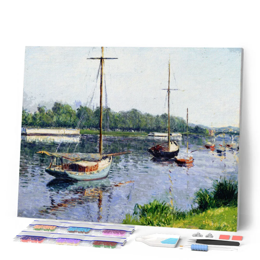 Figured'Art Caillebotte Bassin Argenteuil diamond painting 40x50