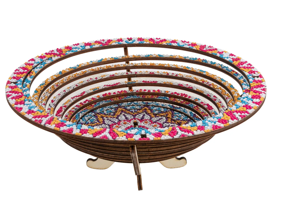 Craft Buddy Crystal Art Mandala Flower fruitschaal 26 cm