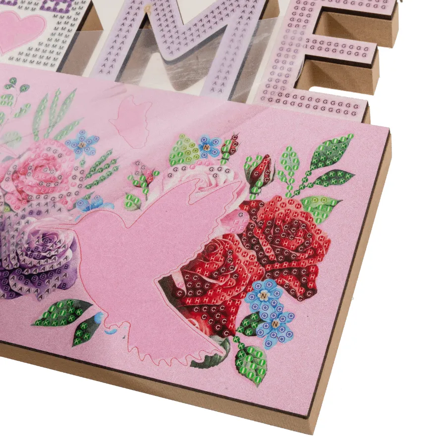 Craft Buddy Home Sign diamond painting decoratie hout ijsvogel