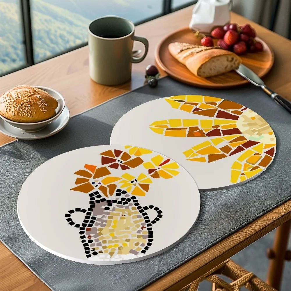 Figured'Art Kustleven placemats schilderen op nummer 20cm 6 stuks