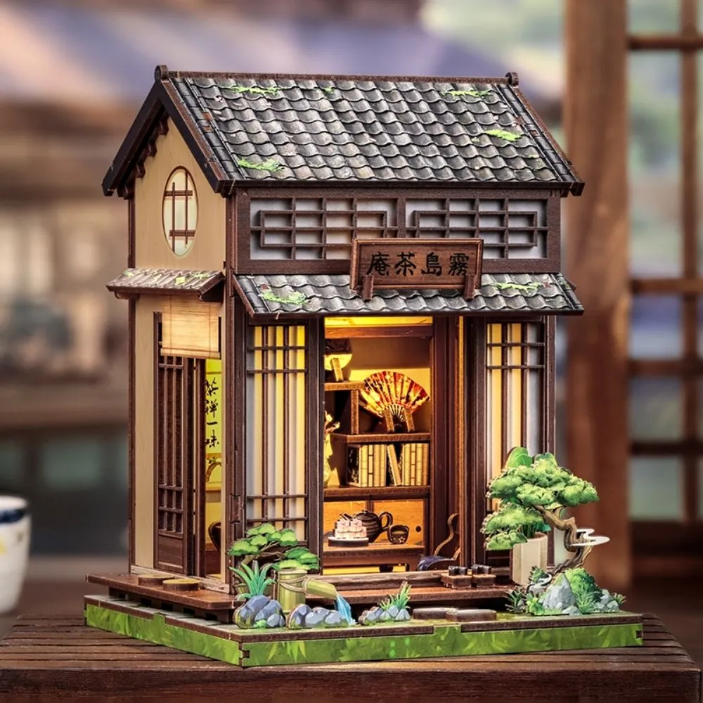 Figured'Art Kirishima Theesalon miniatuurhuisje 19x14 cm met led