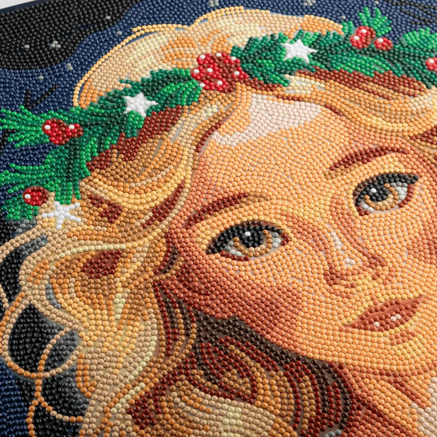 Craft Buddy Crystal Art Angel Face canvas kit 40x50 full crystal
