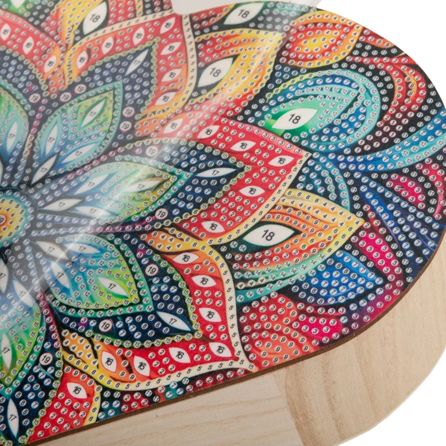 Craft Buddy Crystal Art Hart opbergdoosjes hout 2 stuks