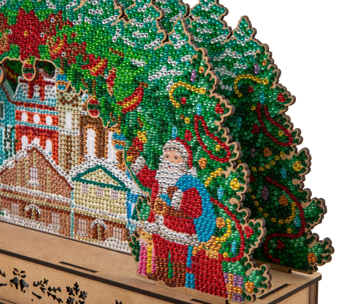 Craft Buddy Crystal Art Christmas Scene 3D lichtdecoratie kerstdorp