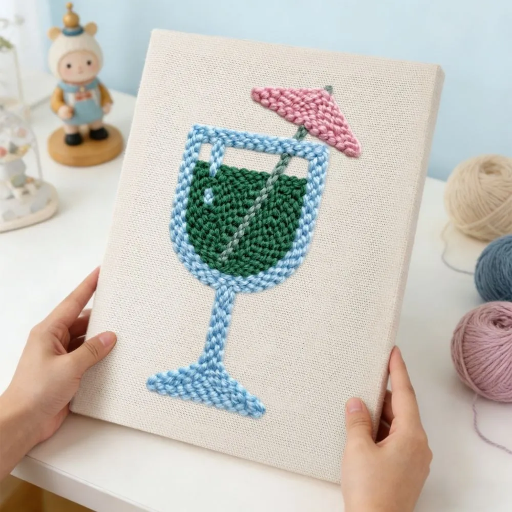 Figured'Art Tropische Bries punch needle pakket 20x30 cm katoen