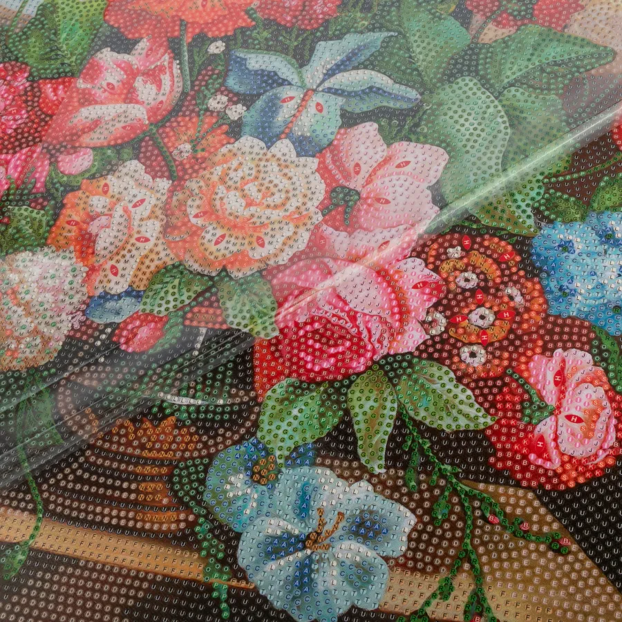 Craft Buddy Crystal Art Countryside Flowers diamond painting 50x40cm full
