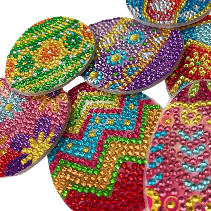 Craft Buddy Crystal Art Easter Sticks paaseieren 12 stuks