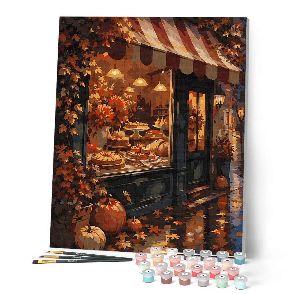 Figured'Art Banketbakkersraam in de Herfst schilderen op nummer