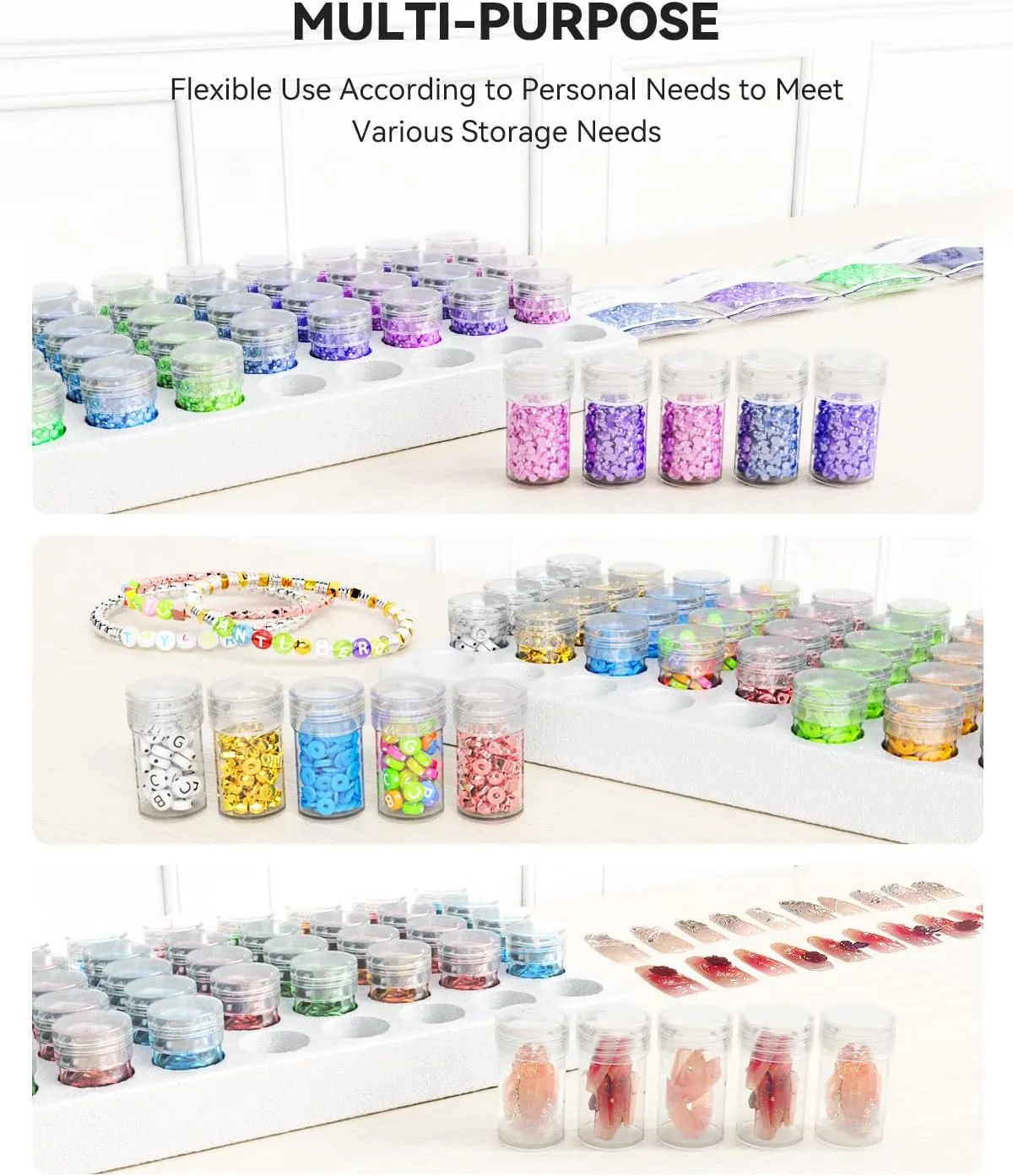 ARTDOT 45 vakjes diamond painting opbergdoos met labels