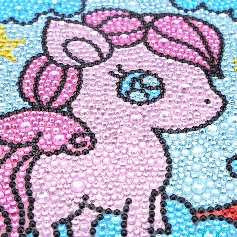Figured'Art Eenhoorn diamond painting kinderen 15x15cm met lijst