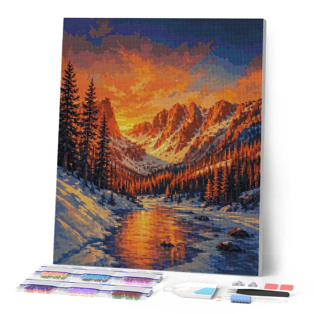 Figured'Art Rocky Mountain diamond painting 40x50 Colorado
