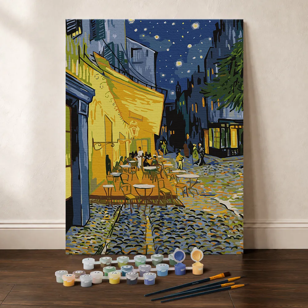 Figured'Art Van Gogh Caféterras bij nacht cadeauset 24,5x32,5 cm
