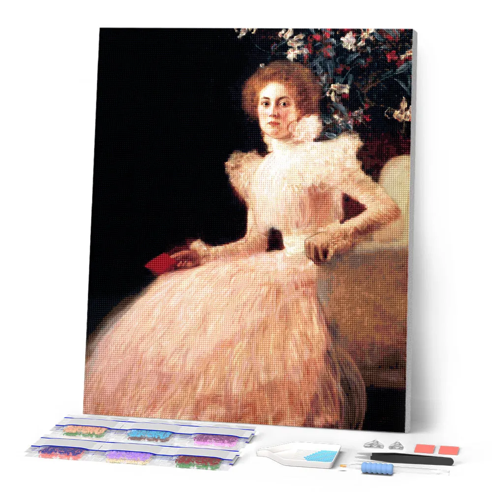 Figured'Art Portret van Sonja Knips Klimt diamond painting 40x50 cm