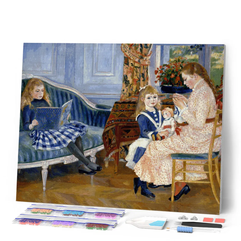 Figured'Art Kindermiddag in Wargemont diamond painting Renoir