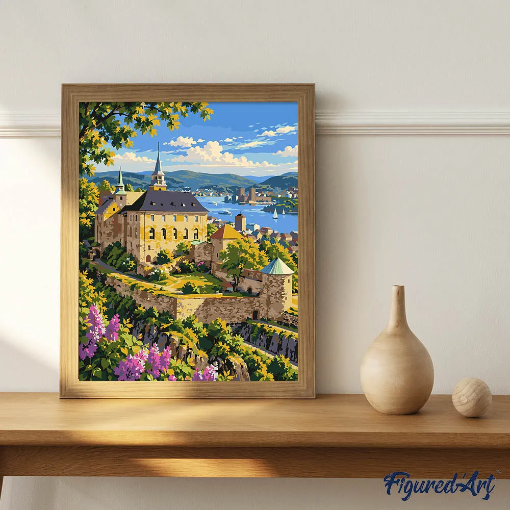 Figured'Art Fort Akershus Oslo schilderen op nummer 40x50 cm