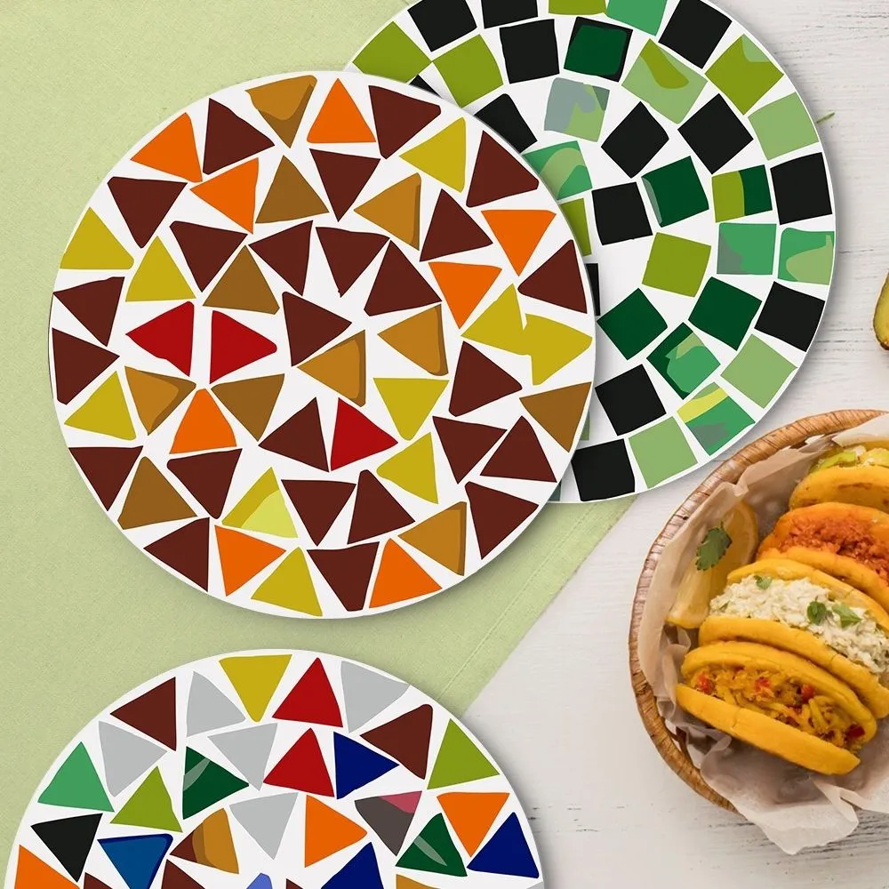 Figured'Art Moderne Geometrisch schilderen op nummer placemats 6x20 cm